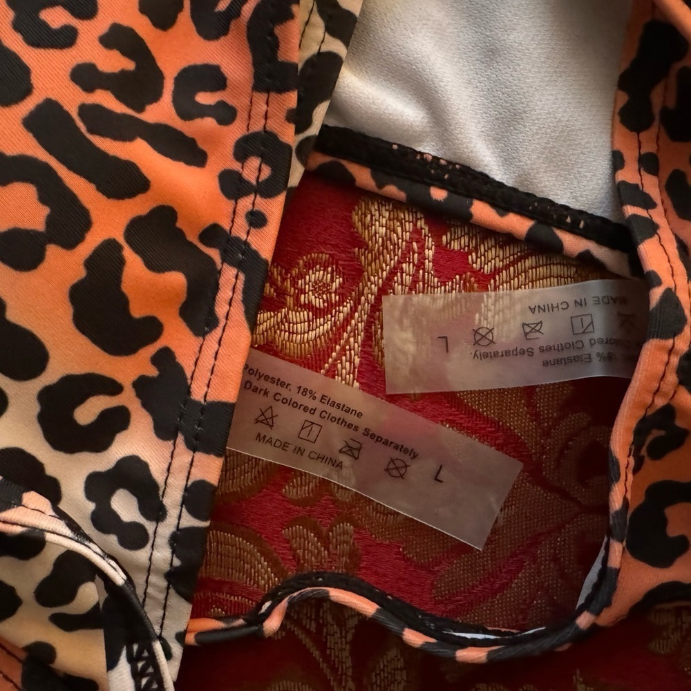 Leopard Print Triangle Bikini Set – Size L - Picture 4 of 4